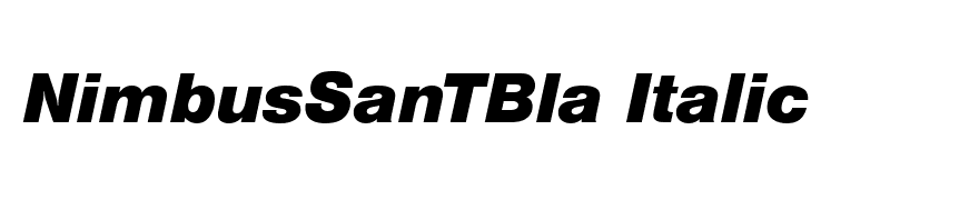NimbusSanTBla Italic