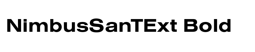 NimbusSanTExt Bold