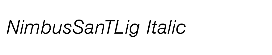 NimbusSanTLig Italic