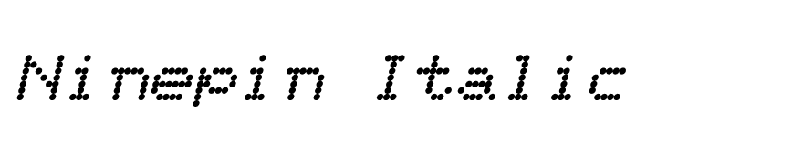 Ninepin Italic