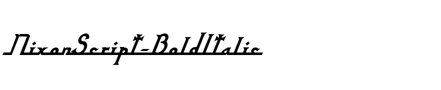 NixonScript-BoldItalic