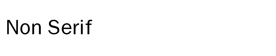Non Serif