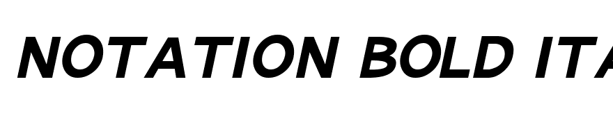 Notation Bold Italic JL