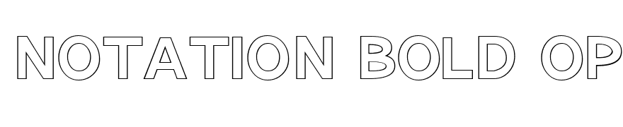 Notation Bold Open JL