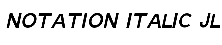 Notation Italic JL