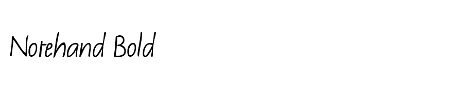 Notehand Bold