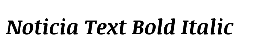 Noticia Text Bold Italic