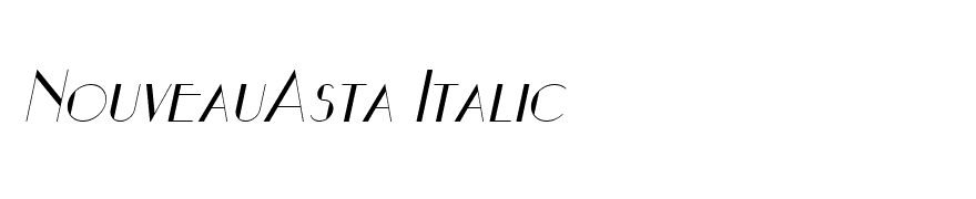 NouveauAsta Italic