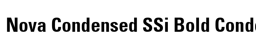 Nova Condensed SSi Bold Condensed