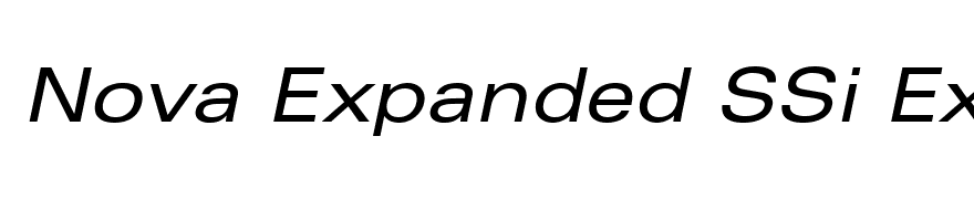 Nova Expanded SSi Expanded Italic