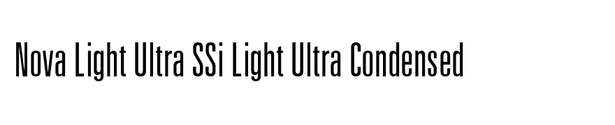 Nova Light Ultra SSi Light Ultra Condensed