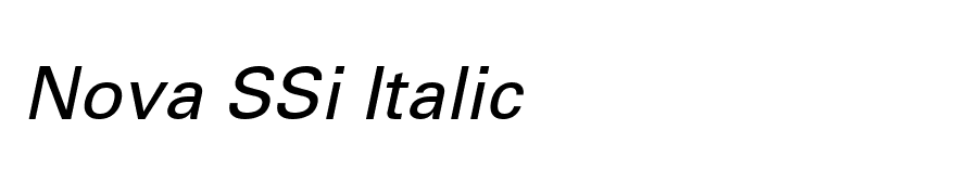 Nova SSi Italic