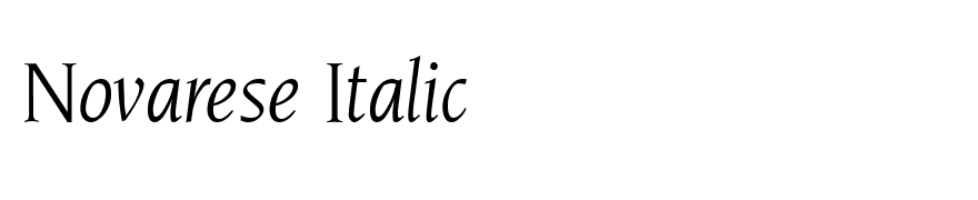 Novarese Italic