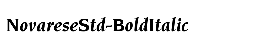 NovareseStd-BoldItalic