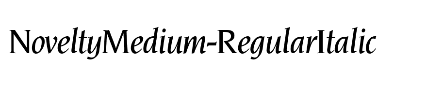 NoveltyMedium-RegularItalic