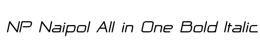 NP Naipol All in One Bold Italic