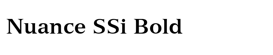 Nuance SSi Bold