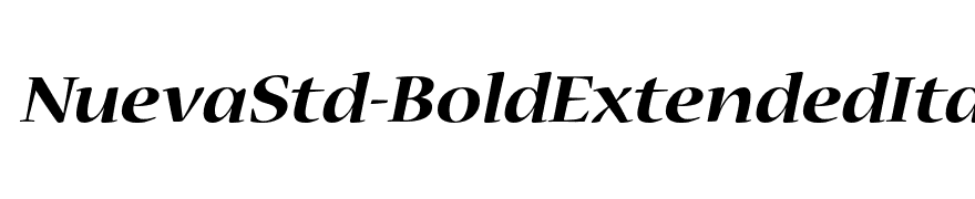 NuevaStd-BoldExtendedItalic