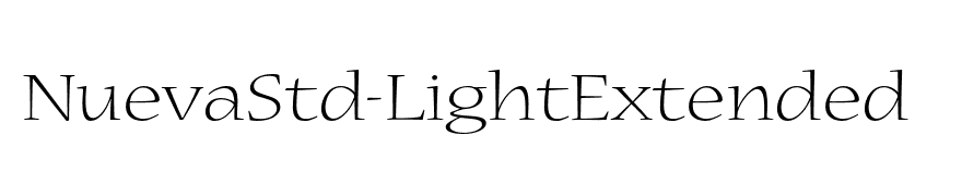 NuevaStd-LightExtended