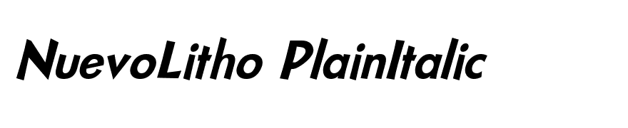 NuevoLitho PlainItalic