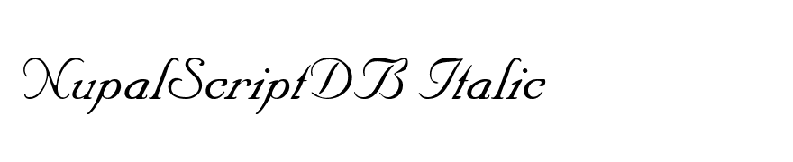 NupalScriptDB Italic