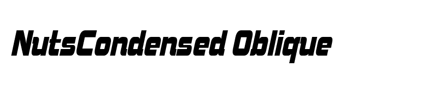 NutsCondensed Oblique