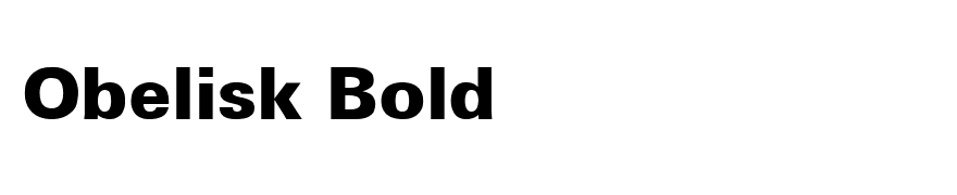 Obelisk Bold