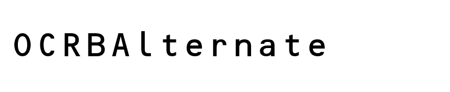 OCRBAlternate