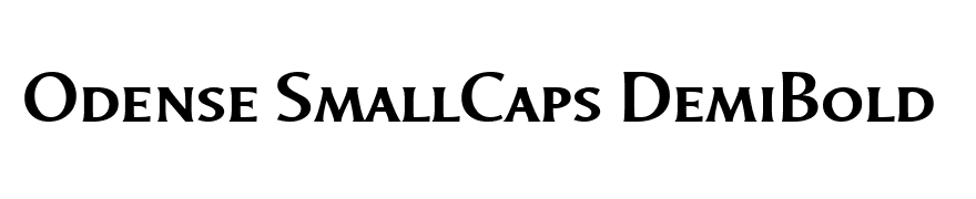 Odense SmallCaps DemiBold