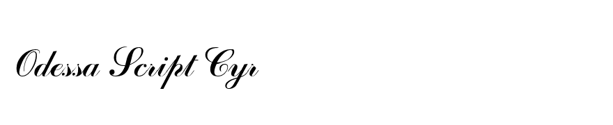 Odessa Script Cyr