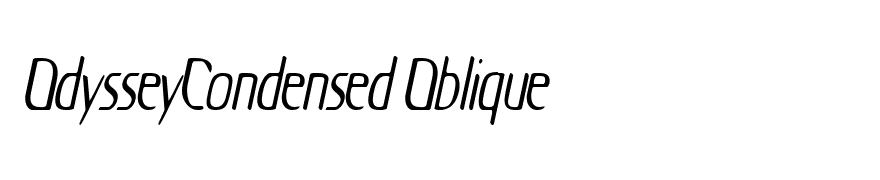 OdysseyCondensed Oblique