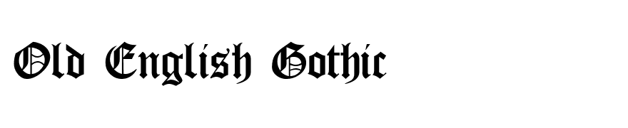 Old English Gothic