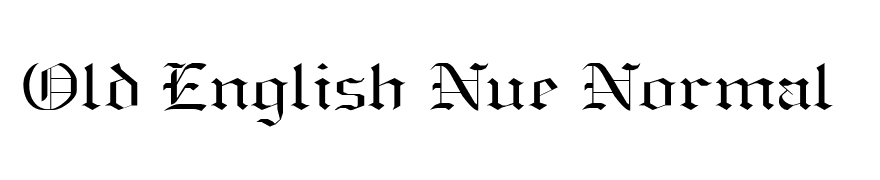 Old English Nue Normal