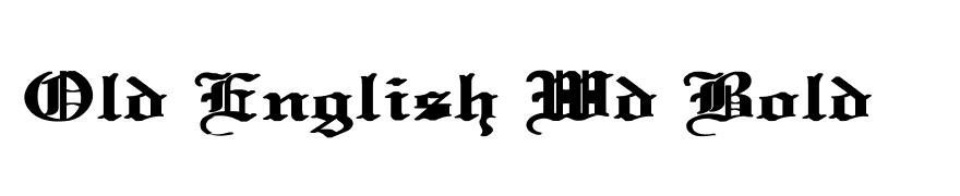 Old English Wd Bold