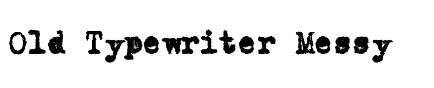 Old Typewriter Messy
