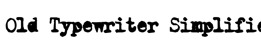Old Typewriter Simplified