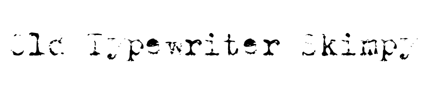 Old Typewriter Skimpy