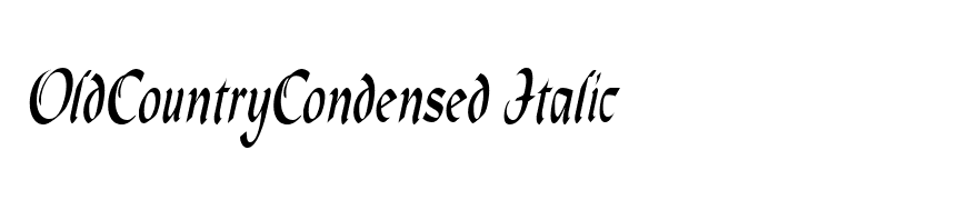 OldCountryCondensed Italic