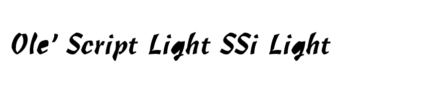 Ole' Script Light SSi Light