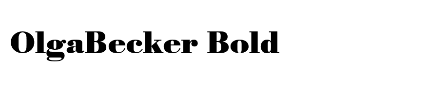 OlgaBecker Bold