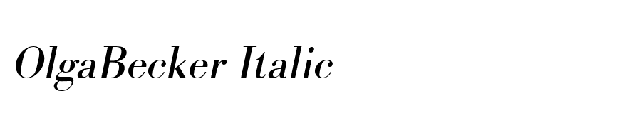 OlgaBecker Italic