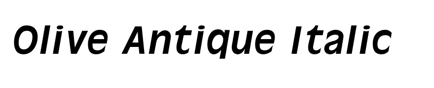 Olive Antique Italic