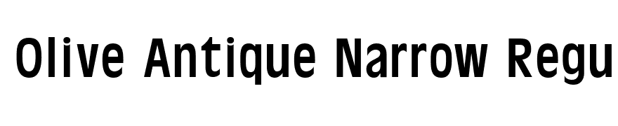 Olive Antique Narrow Regular