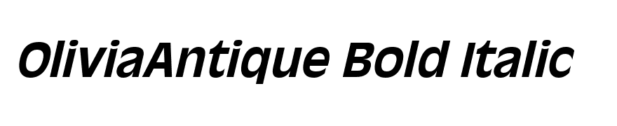 OliviaAntique Bold Italic