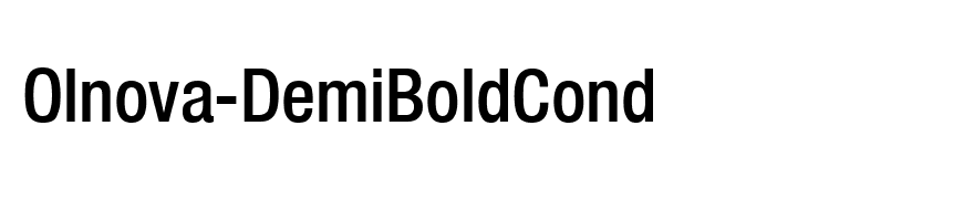 Olnova-DemiBoldCond