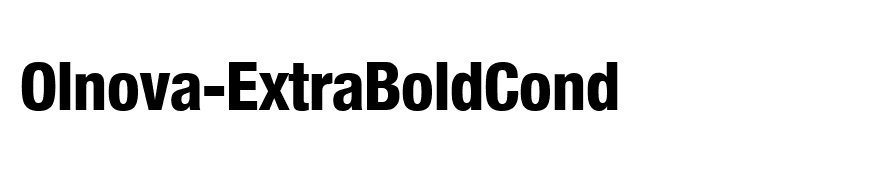 Olnova-ExtraBoldCond