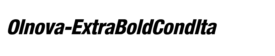 Olnova-ExtraBoldCondIta