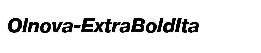 Olnova-ExtraBoldIta