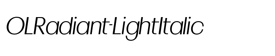OLRadiant-LightItalic
