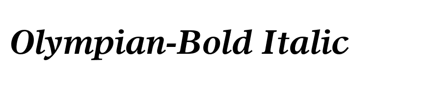 Olympian-Bold Italic